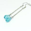 Drop - kolczyki ze stali szlachetnej z kryształkiem