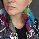 Kolczyki kolorowe pióra leciutkie rękodzieło