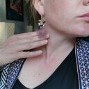 Kolczyki długie koralikowe Boho Frida z frędzlami etno