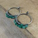 Kolczyki -koła z onyksem