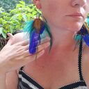 Kolczyki pióra boho Frida - lekkie i kolorowe frędzle etno (rękodzieło)