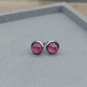 Kolczyki wkrętki Różowa Abstrakcja