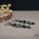 Kolczyki stal chirurgiczna - turkus afrykański