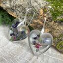 Romantyczne kolczyki z kwiatami k456