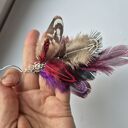 Kolczyki pióra boho - lekkie i wyraziste duże