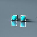 Morskie kolczyki wkrętki kwadratowe