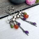 Energia wiosny - kolorowe srebrne kolczyki