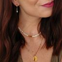 Kolczyki z perłą - Earth