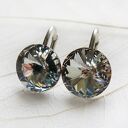 Kolczyki Swarovski Crystals - srebrne kryształy na biglach 925