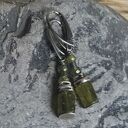 Oksydowane srebrne kolczyki handmade z charakterem