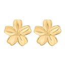 Złote kolczyki niezapominajki