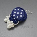 Kolczyki soutache grochy