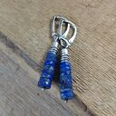 Kolczyki - talarki lapis lazuli