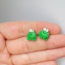 Żabki - kolekcja Kawaii - kolczyki ręcznie robione