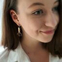 Kolczyki - Ośmiornica brązowa