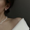 Kolczyki retro z różowego złota