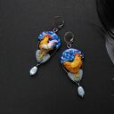 Kolczyki “kura i kogut”