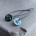 Kolczyki Polne Kwiaty - Malachite & Pastel Green