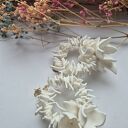 Kolczyki ślubne kwiatowe