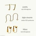 Czarne kolczyki z szyfonowych kwiatów - do sukienki