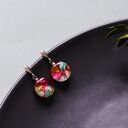 Kolczyki eleganckie z kwiatami