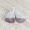 Agat i srebro - kolczyki 1961a