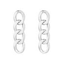 Srebrne kolczyki łańcuchy