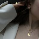 Srebrne kolczyki podwójne półkola