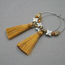 Kolczyki Boho Irish Alloys Collection - stal szlachetna, chwosty i blask