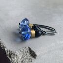 Kolczyki Cold Blue & Onyx Black - czarny onyks i chłodny błękit w nowoczesnej formie