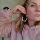 Kolczyki koła z frędzlami - kolorowe boho i folk Ruda Klara