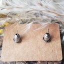 DAMSKIE ZIELONE KOLCZYKI wkrętki CERAMIKA & SZTYFTY stal szlachetna KOLOROWA BIŻUTERIA HAND-MADE ART