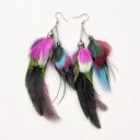 Lekkie kolczyki Boho pióra