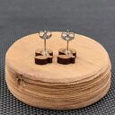 Kolczyki drewniane WISIENKI