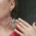 Kolczyki duże kolorowe kola naprawdę robią wrażenie cudne polecam