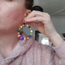 Kolczyki kola koraliki polecam box k1/m1