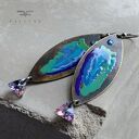Kolczyki rybki z tęczowymi kryształkami Swarovski