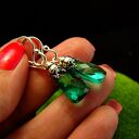 Kolczyki Bali Bali - Kwarc Szmaragdowy Srebro