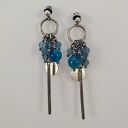 Kolczyki z apatytu i akwamarynu