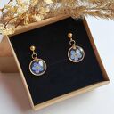 Kolczyki z niezapominajką