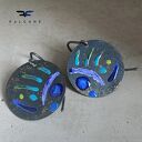 Kolczyki Życie na Rafie - ryby Blue i Turquoise na srebrnych biglach 925