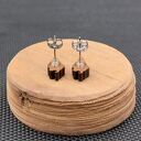 Kolczyki drewniane LODY W ROŻKU