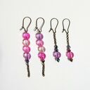 Kolczyki - Koraliki - komplet 2 pary