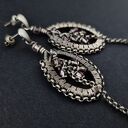 Gronka w oplocie - kolczyki na sztyftach lub klipsy (wire wrapping)