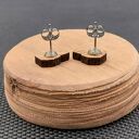 Kolczyki drewniane GŁOWA PSA