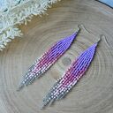 Kolczyki indiańskie z koralików