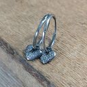 Koła z sercem - kolczyki II