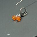 karneol-sześciany - kolczyki 02