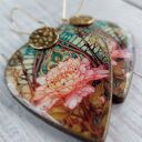 Kolczyki decoupage