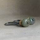 Kolczyki Forest Little Birds z agatem indyjskim i jadeitem - handmade